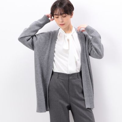 ＜COMME CA (Women)＞エクストラファインメリノロングＶネックカーディガン（１０２７ＩＥ１２）