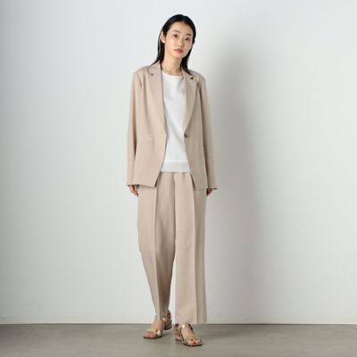 ★ＴＶ着用商品★　【セットアップ対応】ウォッシャブル　麻調　テーラード　ジャケット（１２０８ＧＣ１４）