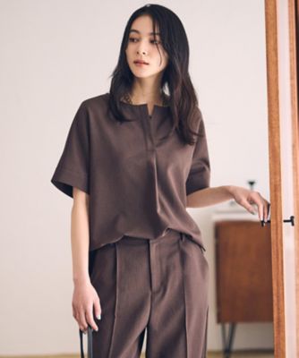 【ＵＶカット・吸汗速乾・接触冷感】ｋｉｒｅｒｉ　ストレッチドライツイル　Ｔブラウス（１２０８ＩＫ１４）