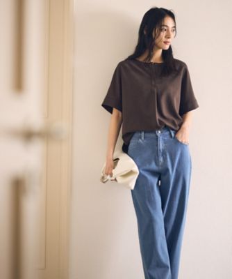 【ＵＶカット・吸汗速乾・接触冷感】ｋｉｒｅｒｉ　ストレッチドライツイル　Ｔブラウス（１２０８ＩＫ１４）