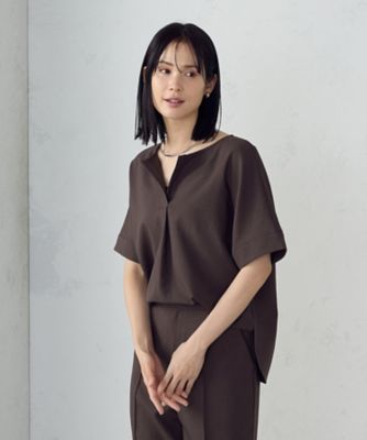 【ＵＶカット・吸汗速乾・接触冷感】ｋｉｒｅｒｉ　ストレッチドライツイル　Ｔブラウス（１２０８ＩＫ１４）