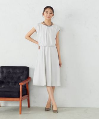 ＜COMME CA ISM (Women)＞【セットアップ対応】ウォッシャブル　ポリエステルツイル　ワンピース（１２０８ＯＣ１０）