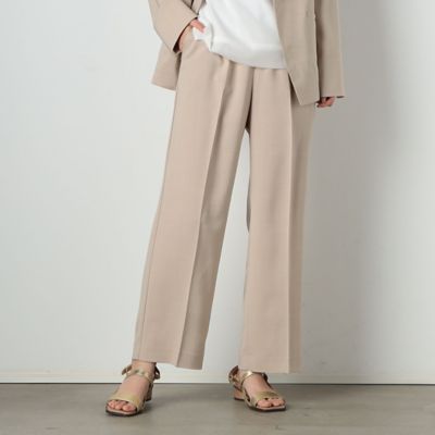 ＜COMME CA ISM (Women)＞★ＴＶ着用商品★　【セットアップ対応】ウォッシャブル　　麻調　ワイドパンツ（１２０８ＰＣ１４）