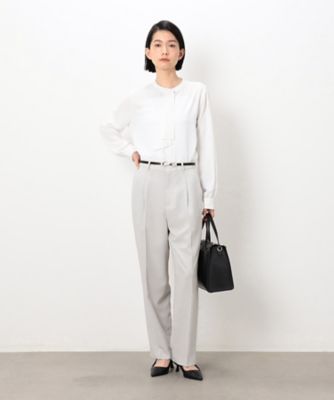 【セットアップ対応】ポリエステルツイル　テーパードパンツ（１２０８ＰＫ１２）