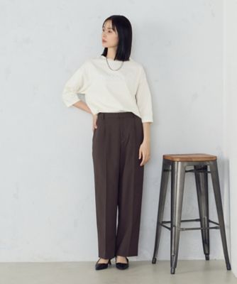 【ＵＶカット・吸汗速乾・接触冷感】　ｋｉｒｅｒｉ　ストレッチドライツイル　ストレートパンツ（１２０８ＰＫ１４）