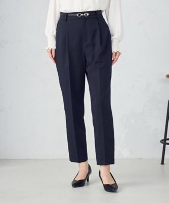 ＜COMME CA ISM (Women)＞【セットアップ対応】杢調テーパードパンツ（１２０８ＰＭ０８）