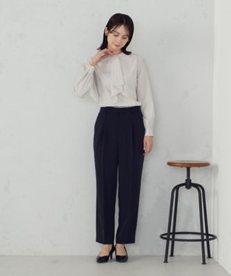 コムサイズム（COMME CA ISM）/【セットアップ対応】ポリエステルツイル テーパードパンツ セットアップ対応】ポリエステルツイル テーパードパンツ