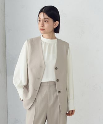 【ＵＶカット・吸汗速乾・接触冷感】ｋｉｒｅｒｉ　ストレッチドライツイル　ジレ（１２０８ＶＫ１４）