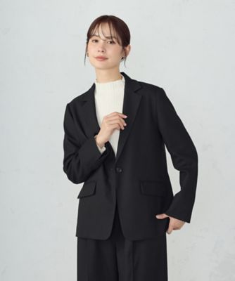 ＜COMME CA ISM (Women)＞【セットアップ対応】ポリエステルレーヨン　テーラードジャケット（１２０９ＧＭ０９）