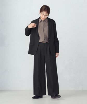 セットアップ対応】ポリエステルレーヨン テーラードジャケット