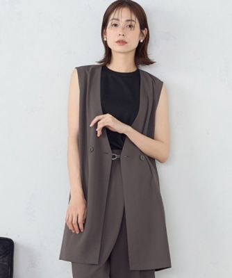 ＜COMME CA ISM (Women)＞【ＵＶカット・接触冷感・吸水速乾】　ｋｉｒｅｒｉ　ドライヴィンテージ　ジレ　（セットアップ対応）（１２０９ＶＧ１５）