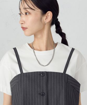 【セットアップ対応】　ポリエステルレーヨンストレッチツイル　ストライプ　ビスチェ（１２０９ＶＩ１０）