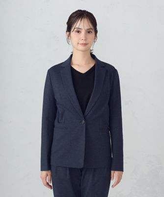 ウォッシャブル】メランジジャージ＆ナイロンレーヨンポンチ