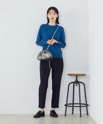 【セットアップ対応】　メランジジャージ＆ナイロンレーヨンポンチ　テーパードパンツ（１２１０ＰＩ１０）