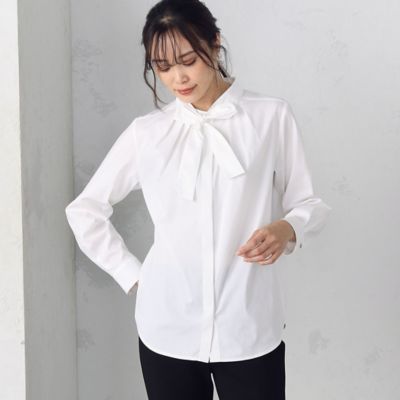 ＜COMME CA ISM (Women)＞２ＷＡＹ　ボウタイシャツ（１２１５ＨＣ０５）