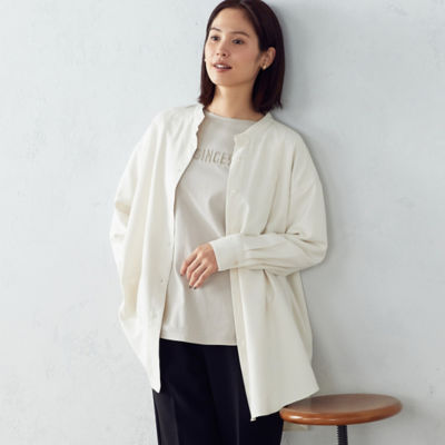 ＜COMME CA ISM (Women)＞コーデュロイ　ロングシャツ（１２１５ＩＡ０５）