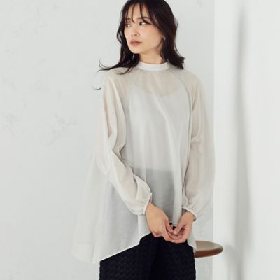 ＜COMME CA ISM (Women)＞スタンドブラウス（１２１５ＩＣ１１）