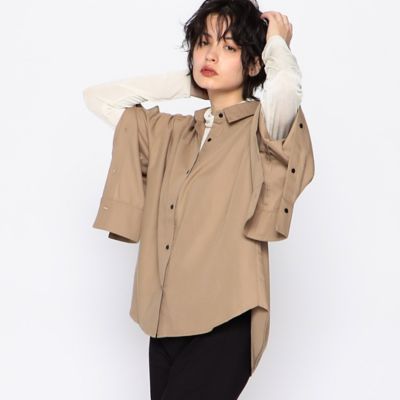 値下げAD2022 COMME COMME コムコムデザインシャツ S 【美品】 袖開き デザインシャツ（1215IE07） | COMME CA ISM (Women