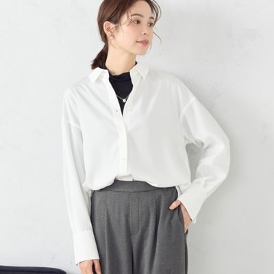 ＜COMME CA ISM (Women)＞オーバーサイズ　シャツ（１２１５ＩＥ０９）