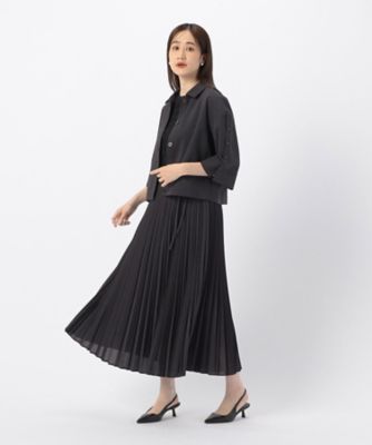 【セットアップ対応】麻調ポリエステル　スリットスリーブ　シャツ（１２１５ＩＧ１５）