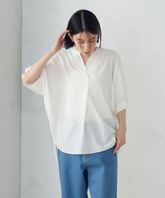 ＜COMME CA ISM (Women)＞スキッパー　Ｔブラウス（１２１５ＩＫ０１）