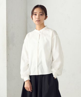 COMME CA ISM (Women)/コムサ　イズム シア―ドッキング　ボリュームスリーブ　ブラウス（１２１５ＩＫ０４）