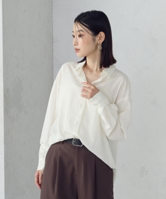 イムサエムさん スクエア ニュアンス ロングシャツ（1215IM10） | COMME CA ISM (Women