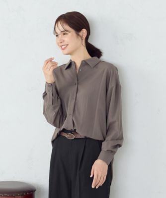 イムサエムさん スクエア ニュアンス ロングシャツ（1215IM10） | COMME CA ISM (Women