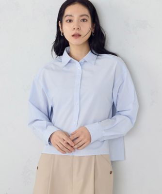 センソユニコ io comme io ボックスシルエットコットンシャツ 白 40 シャツ/ブラウス | Sensounico ONLINE STORE