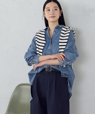 ☆【美品】ICBダンガリーシャツ☆ 公式] アルベ 長袖ダンガリーシャツ EP8605