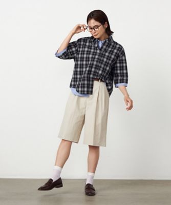 売約済み　コムサイズム　ネイビー ブレザー チェック柄パンツ　シャツセット サッカーチェックシャツ（1215IO16） | COMME CA ISM (Women