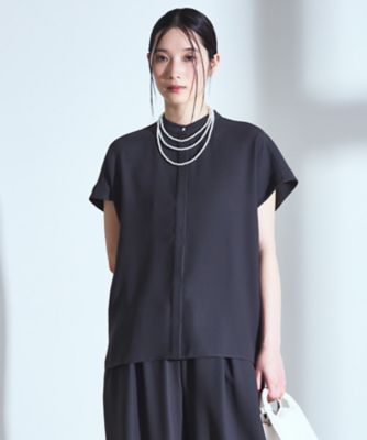 COMME CA ISM (Women)/コムサ　イズム 【セットアップ対応】シフォンジョーゼット　バックプリーツブラウス（１２１５ＩＯ１７）