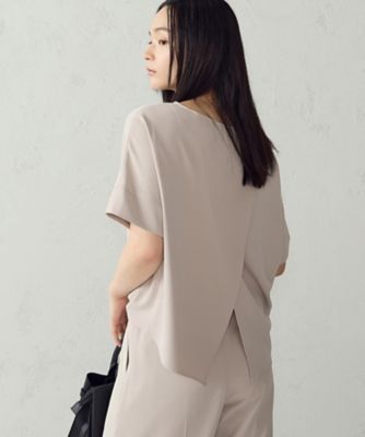UVカット・吸水速乾・接触冷感】バックスリットブラウス 