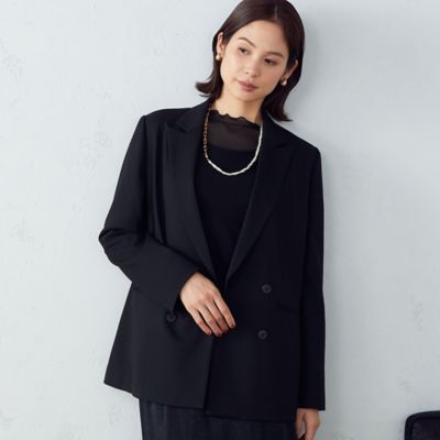 ＜COMME CA ISM (Women)＞ダブルブレスト　ロングジャケット（１２２０ＪＡ０３）