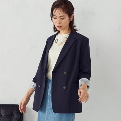＜COMME CA ISM (Women)＞Ｗブレストロングジャケット（１２２０ＪＣ０３）