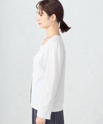 【　ウォッシャブル　ストレッチ　】かのこ　ノーカラー　ジャケット（１２２０ＪＧ０４）