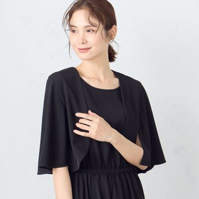 ＜COMME CA ISM (Women)＞ポリエステル　ストレッチツイル　ボレロ（１２２０ＪＧ０５）