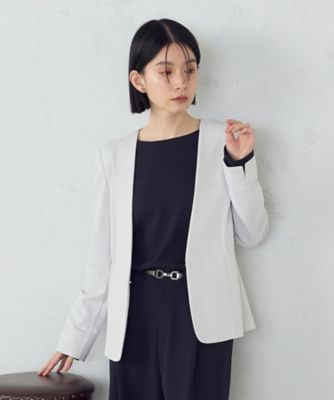 鹿の子ノーカラージャケット（1220JK04） | COMME CA ISM