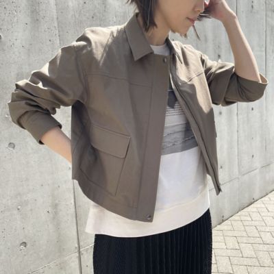 【ごまドレ】BY コットンナイロン ショート ブルゾン ごまドレ】BY コットンナイロン ショート ブルゾン BEAUTY&YOUTH