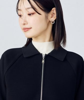 【セットアップ対応】ダブルフェイスシリーズ　ニットブルゾン（１２２１ＢＫ０７）