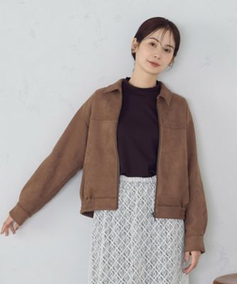 Kazumamacyan　0910 スエード調 ブルゾン（1221BM10） | COMME CA ISM (Women