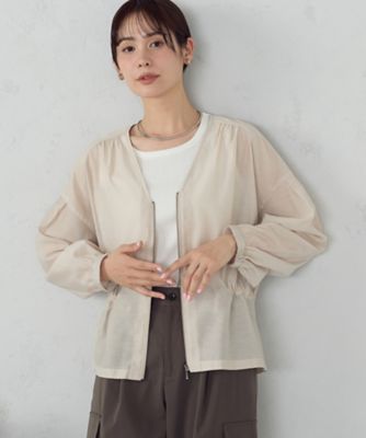 BEIGE, BERNARD シアーライトブルゾン 4 ブラック 麻　薄手 BEIGE, BERNARD シアーライトブルゾン 4 ブラック 麻 薄手 - メルカリ