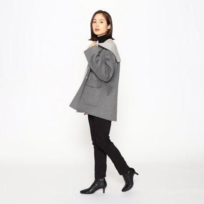 roomさま専用⭐︎セーラーカラー ウールジャンパー　グレー セーラーカラー リバーコート（1226WE01） | COMME CA ISM