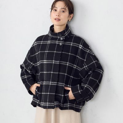 社交ダンス　スタンダード 黒と金　前上がり　アシンメトリー　小柄な方向け♬　M スタンドカラー ショートコート（1226WE02） | COMME CA ISM