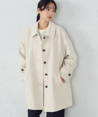ウール混ビーバー ステンカラーコート（1226WI03） | COMME CA