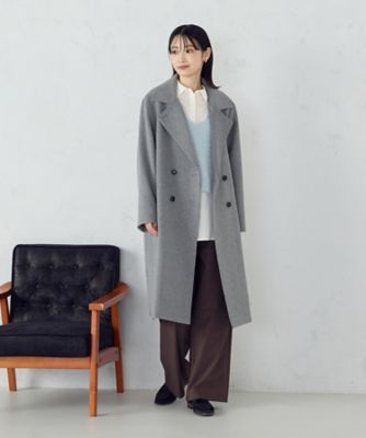 ＜COMME CA ISM (Women)＞ロングチェスターコート（１２２６ＷＭ０１）