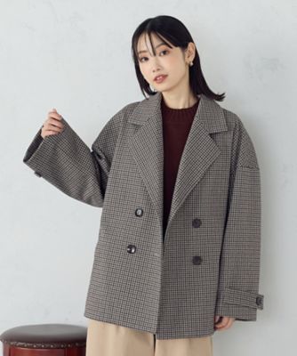 コムデギャルソン★インサイドアウトPコート リバーシブル M コットン オーバーサイズ Pコート（1226WM02） | COMME CA ISM (Women
