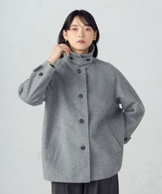 ＜COMME CA ISM (Women)＞ステンカラーコクーンコート（１２２６ＷＭ０３）