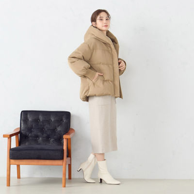 tamanegi ❣️ COMME CA ISM 撥水加工ダウンコート　S リサイクルタフタ 撥水加工 ダウンショートコート（1227DE01