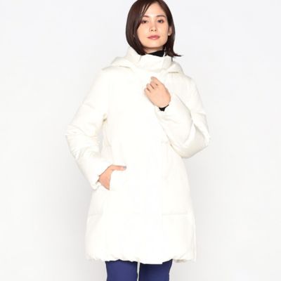 2WAY リサイクルタフタ 撥水加工 ダウンロングコート